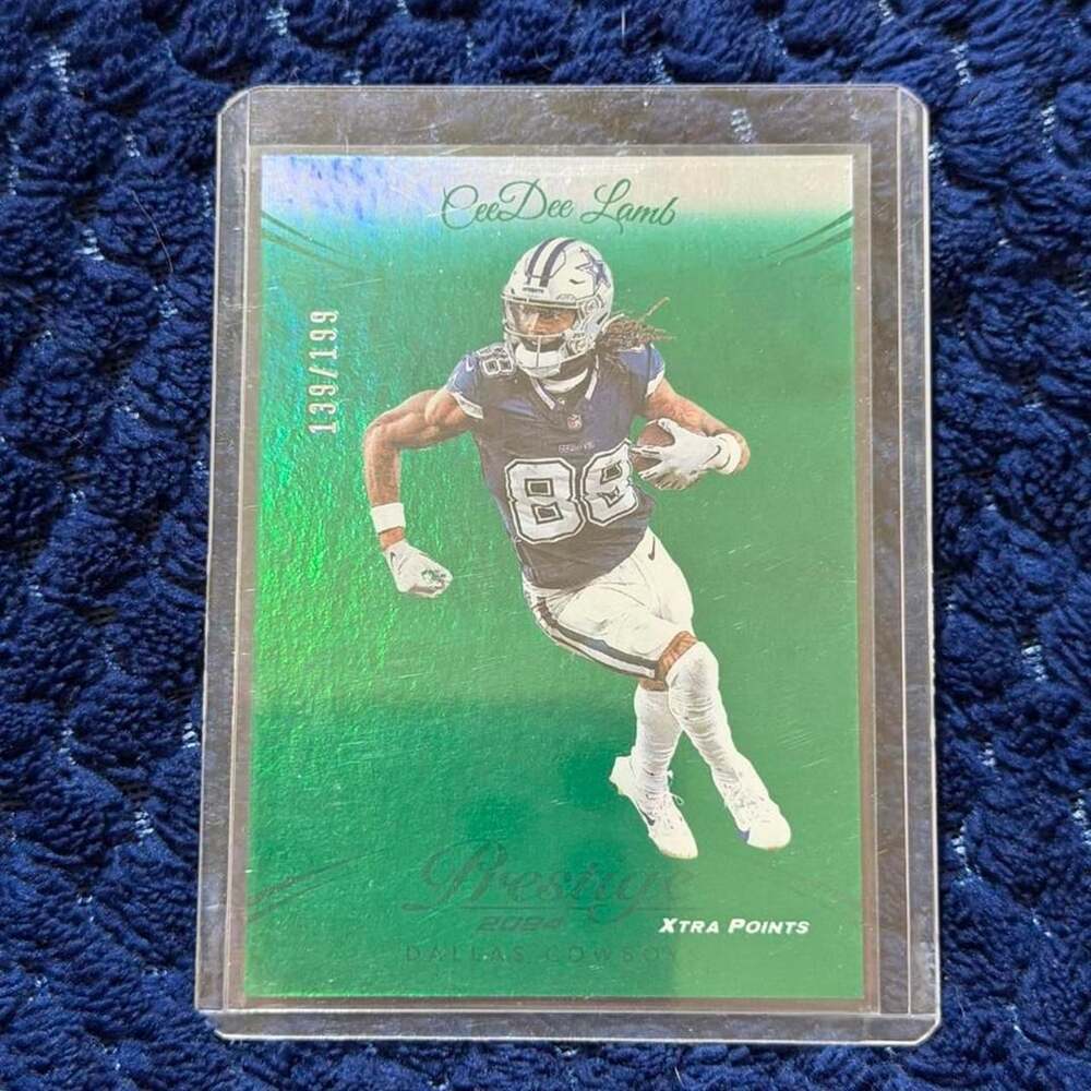 2024 Panini Prestige CeeDee Lamb Xtra Points Green Dallas Cowboys Card #76 139/1